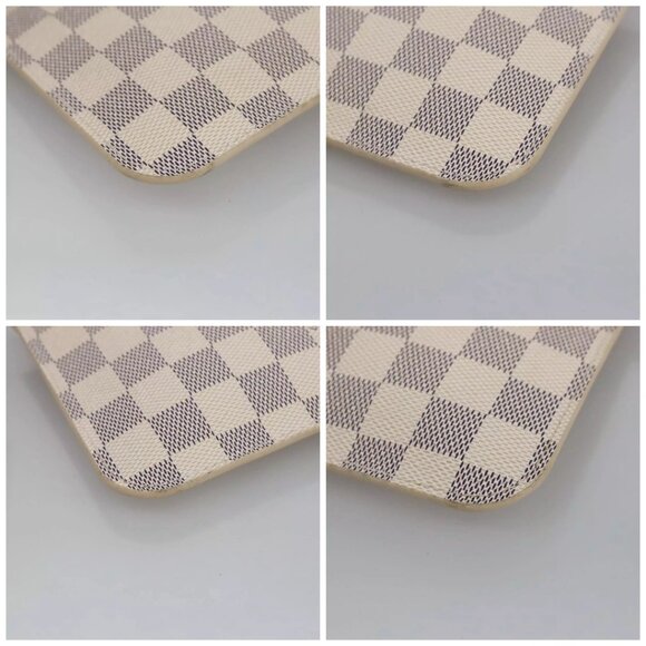 LOUIS VUITTON Damier Azur Neverfull PM Pouch Accessory Pouch LV Auth - Picture 14 of 15